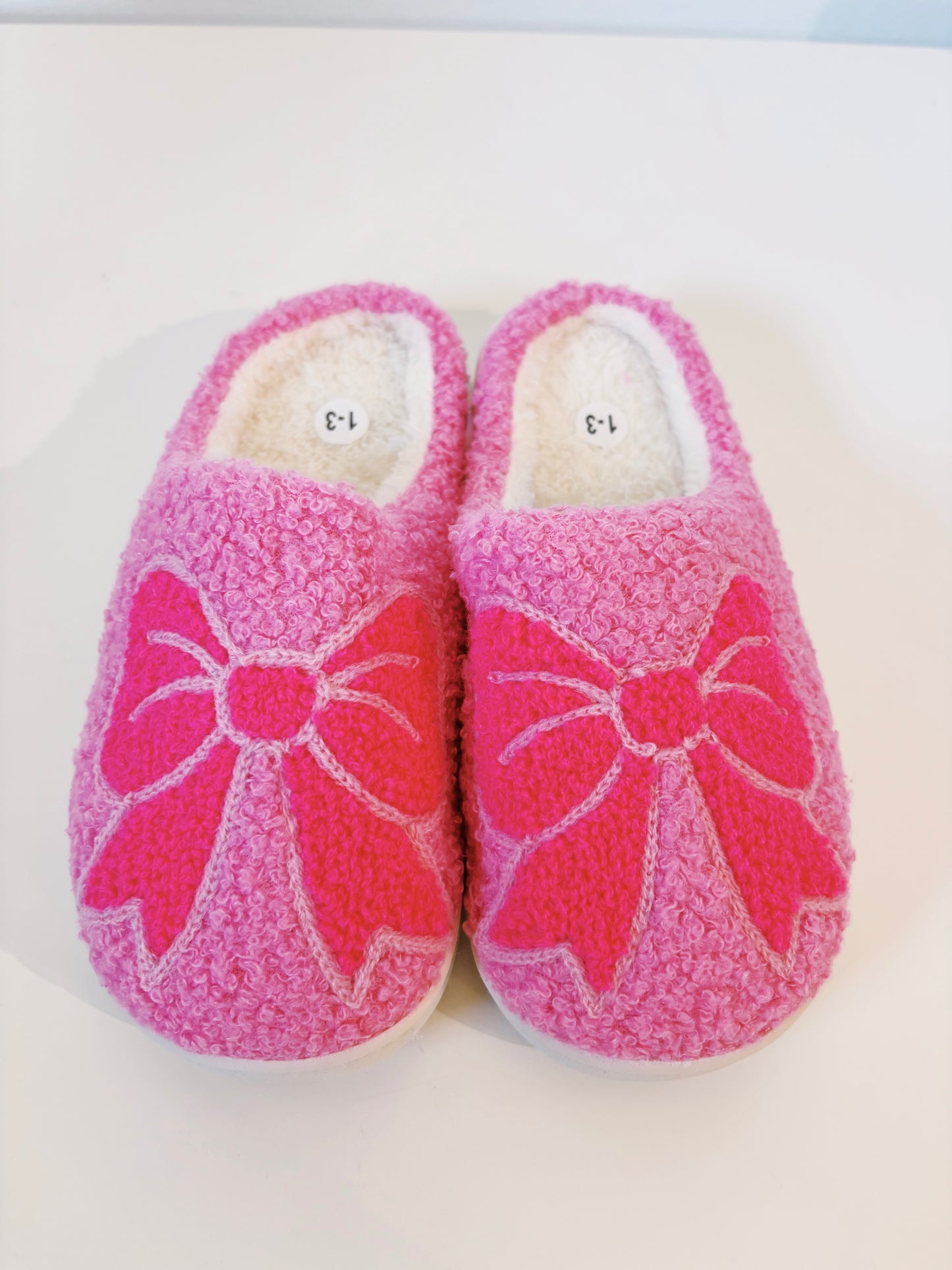 Iscream Pink Cozy Bows Slippers
