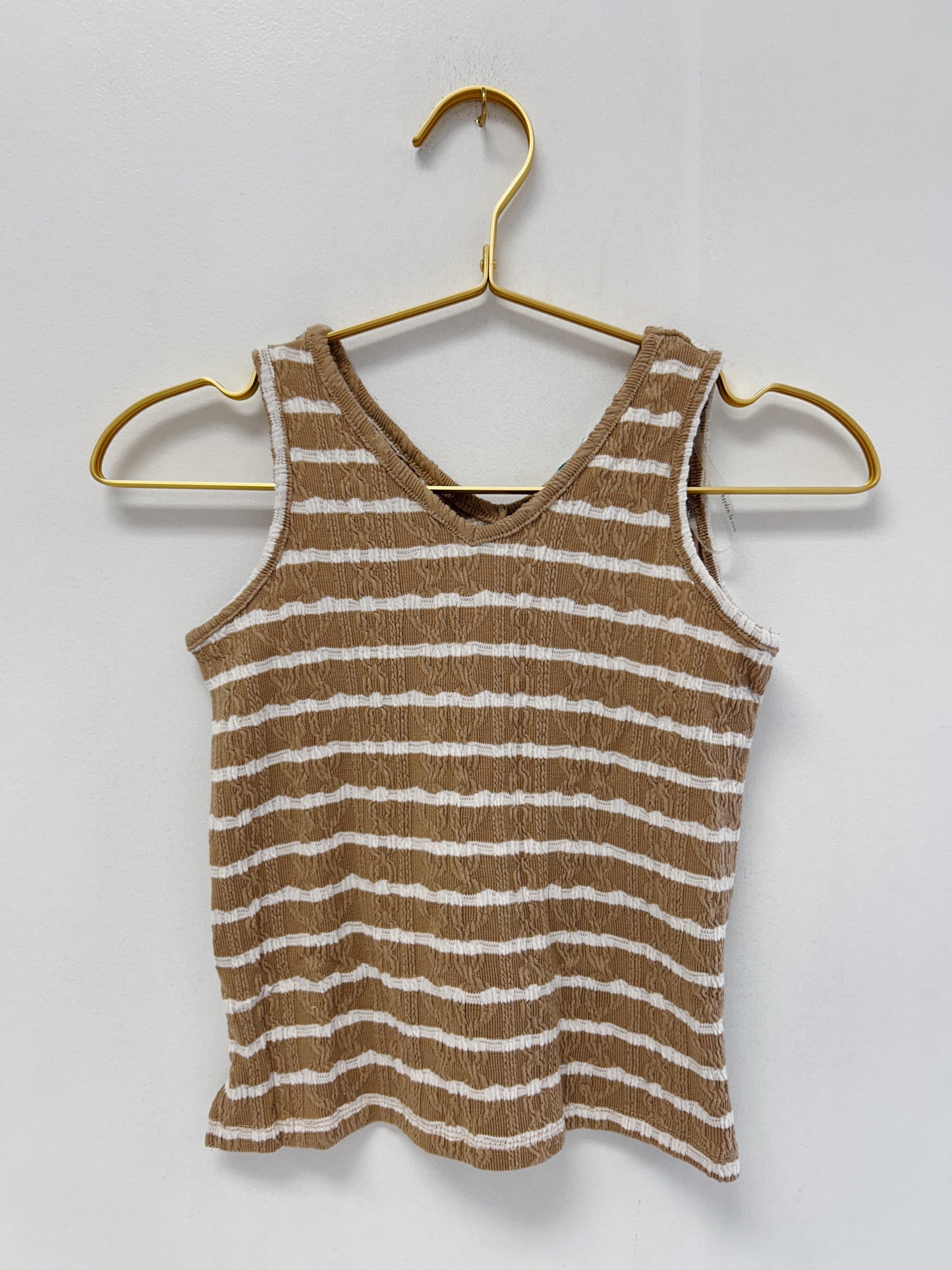 Hayden Taupe Stripe Top