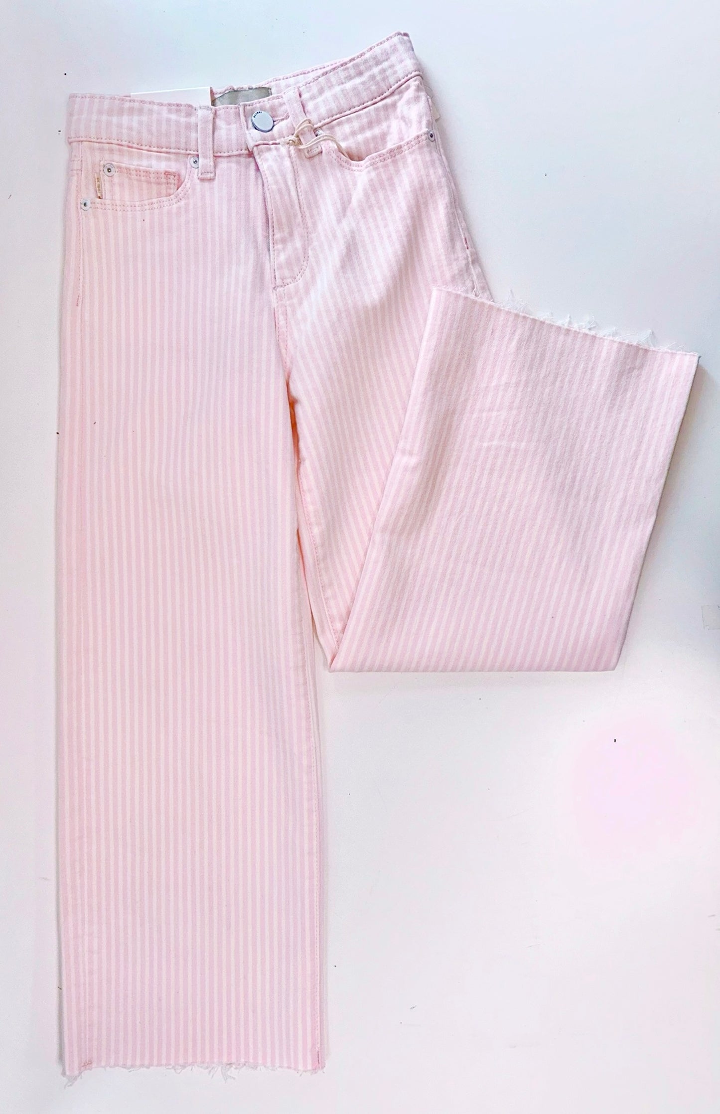 DL Pink Stripe Lily Wide Leg Pant