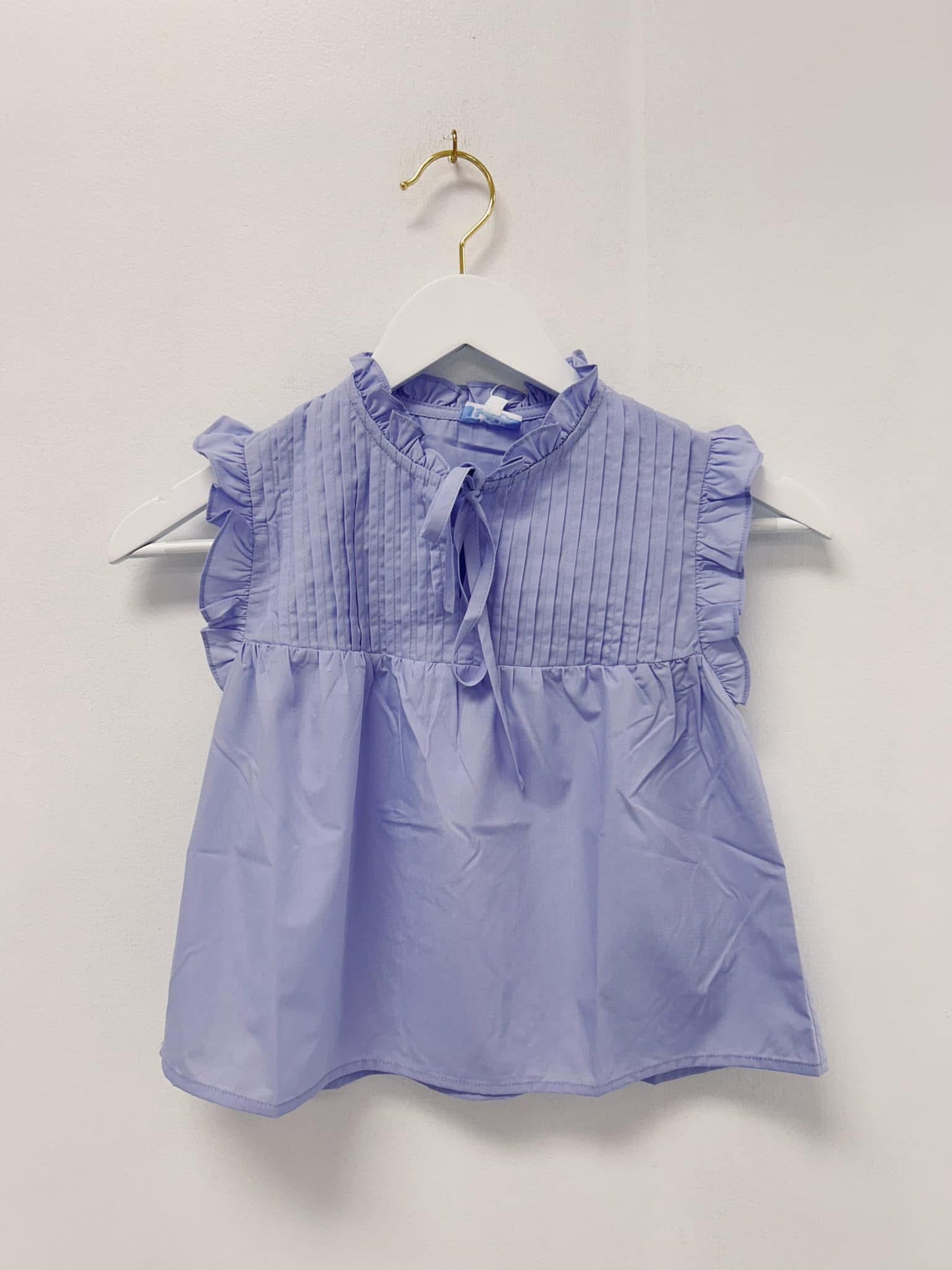 Pleat Periwinkle Dana Top