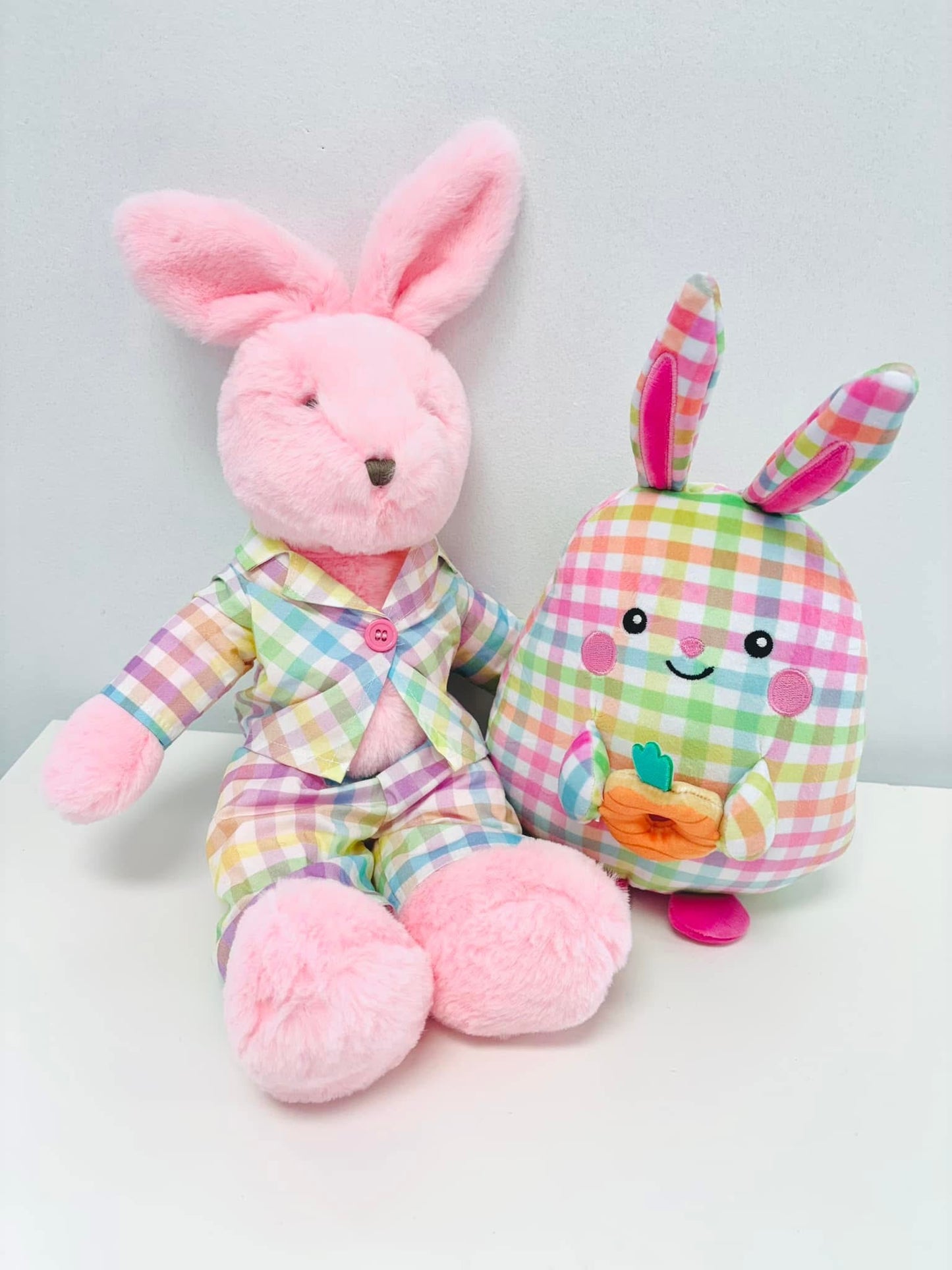 Iscream Gingham Bunny Plush