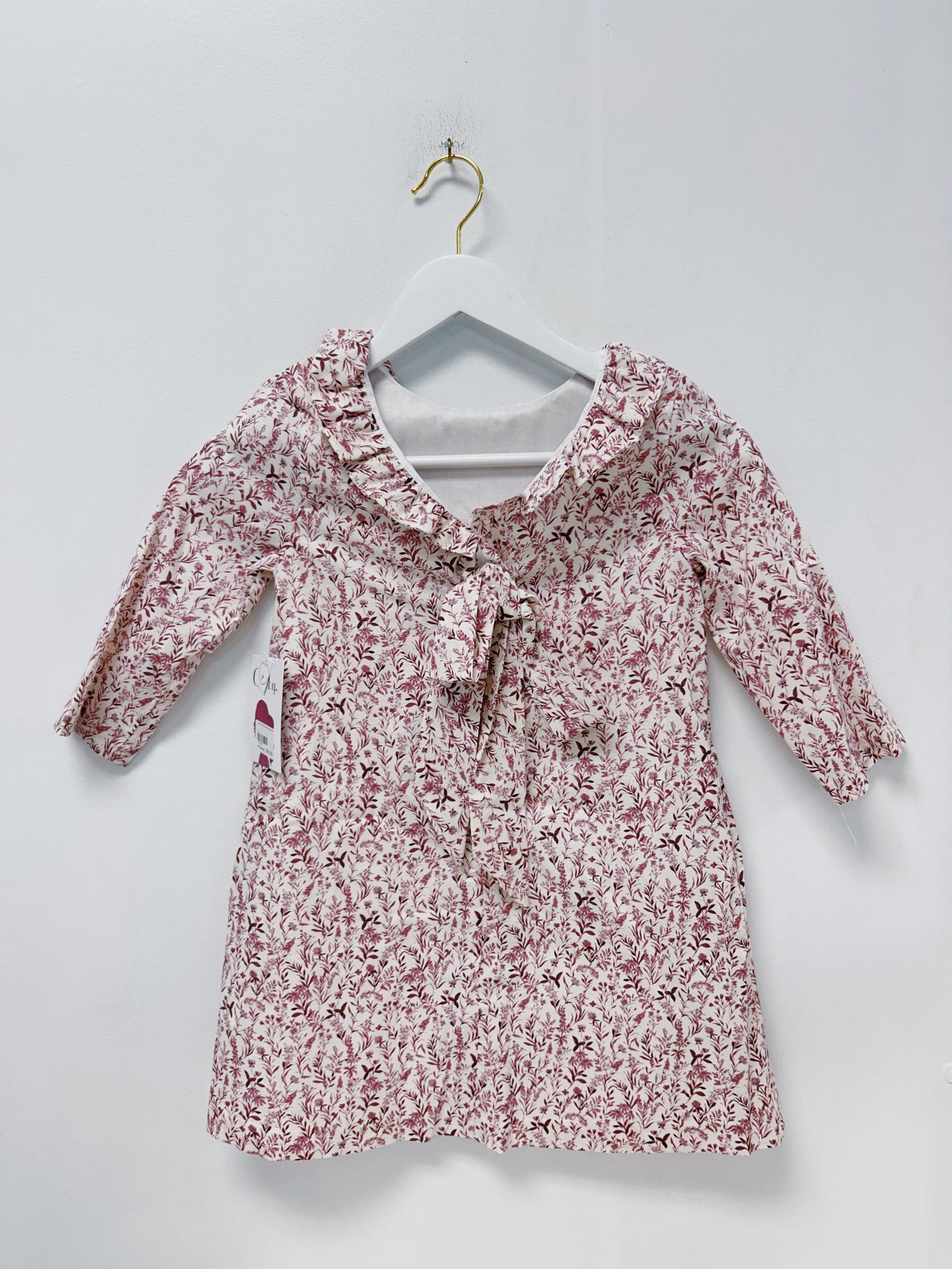 Gabby Printed Shirred Sophie Dress