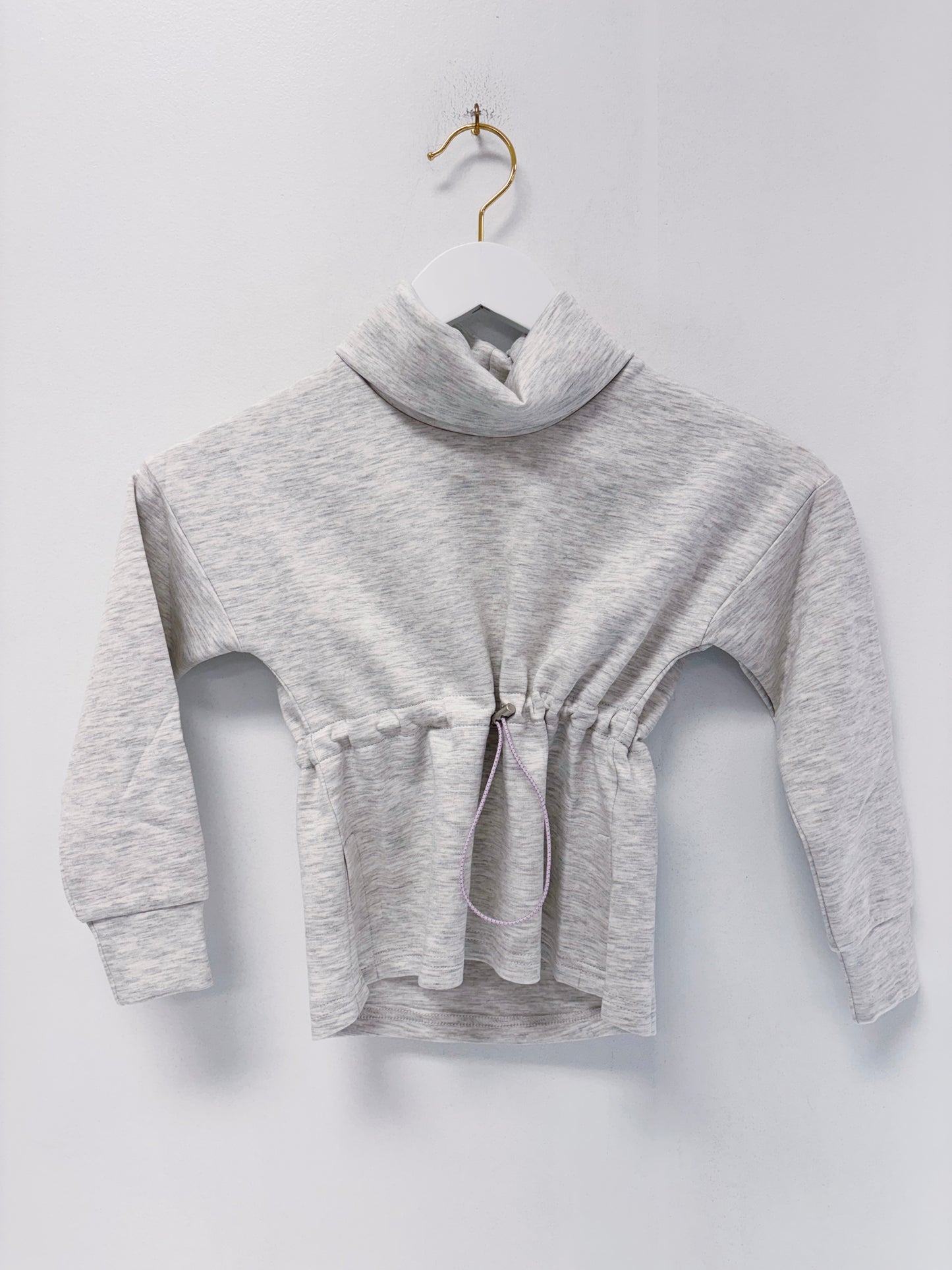 Pleat Grey/Lilac Cozy Nell Top