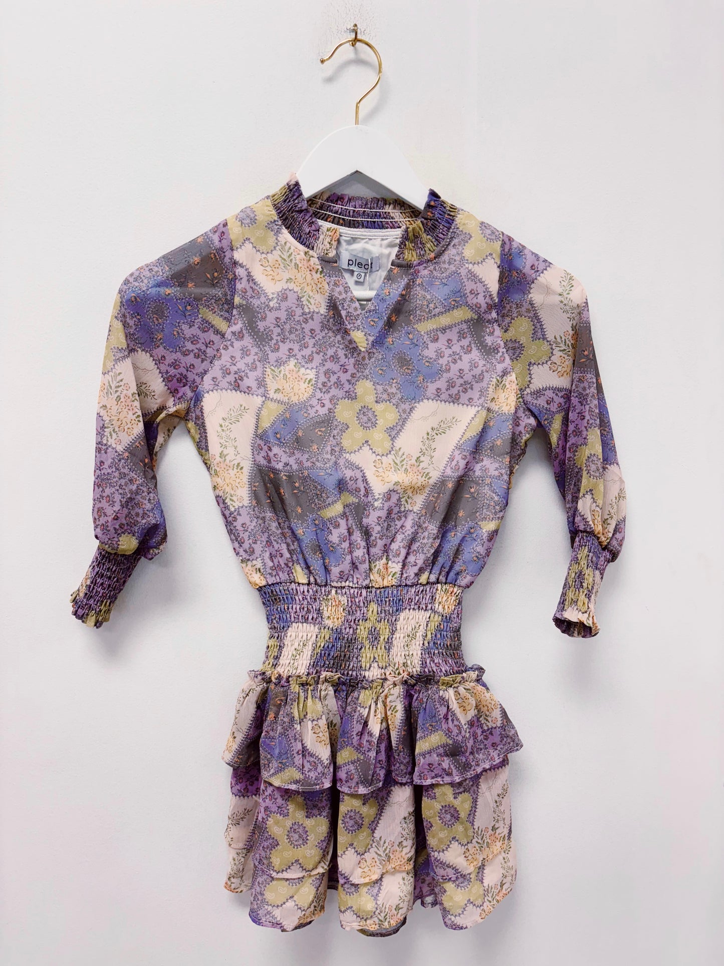 Pleat Purple Patch Harriett Dress