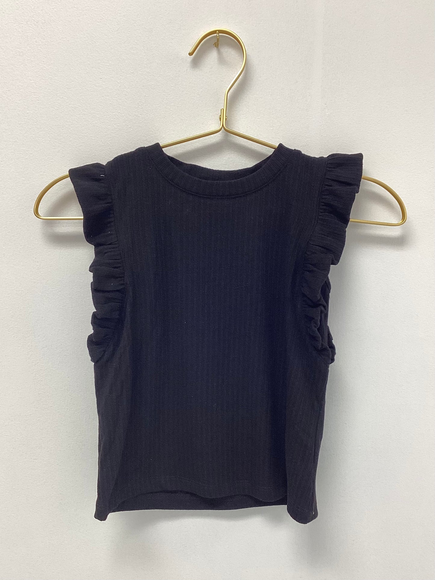 Hayden Black Ruffle Tank