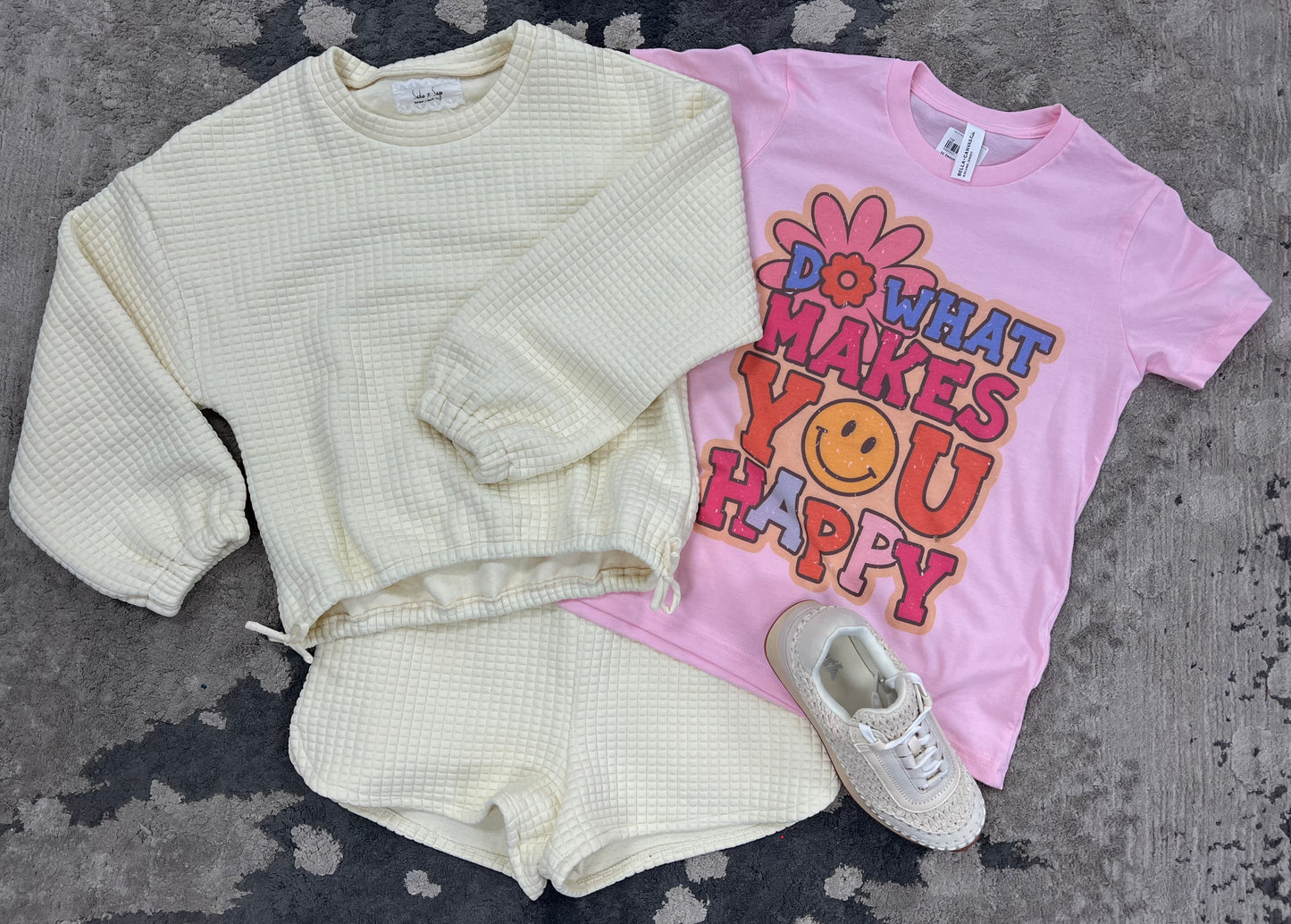 Sadie & Sage Ivory Side Tie Pullover