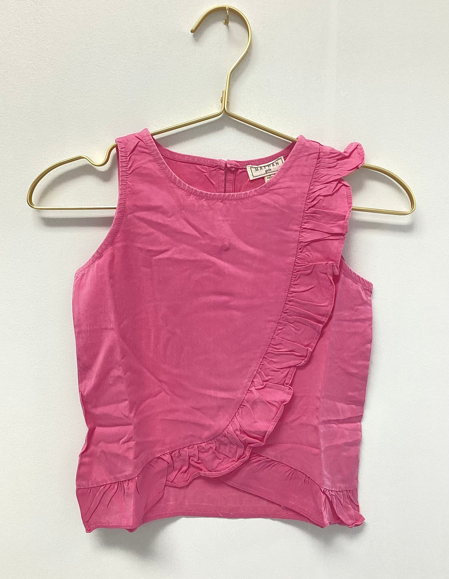 Hayden Hot Pink Acid Wash Tank