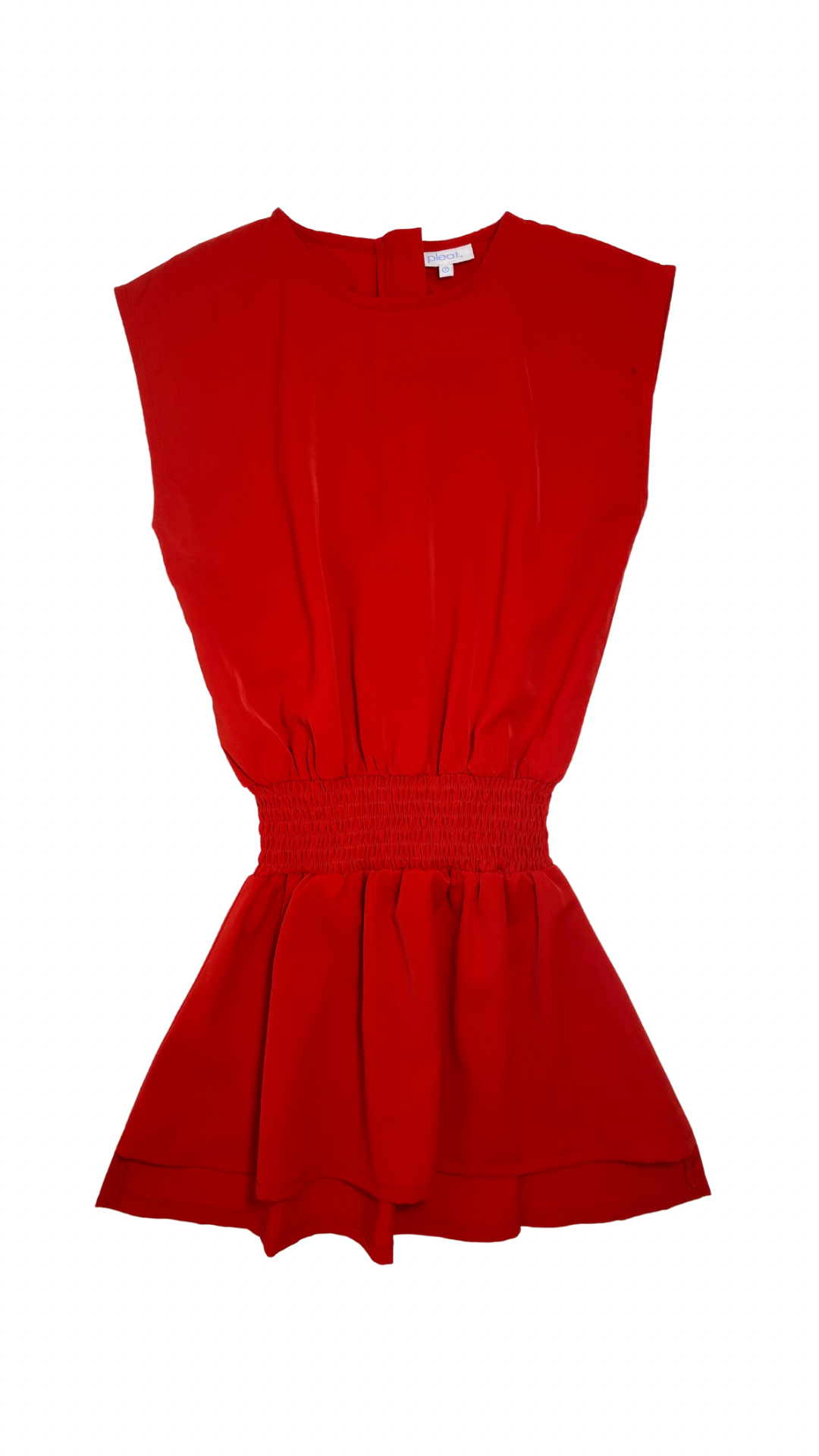 Pleat Red Josie Dress