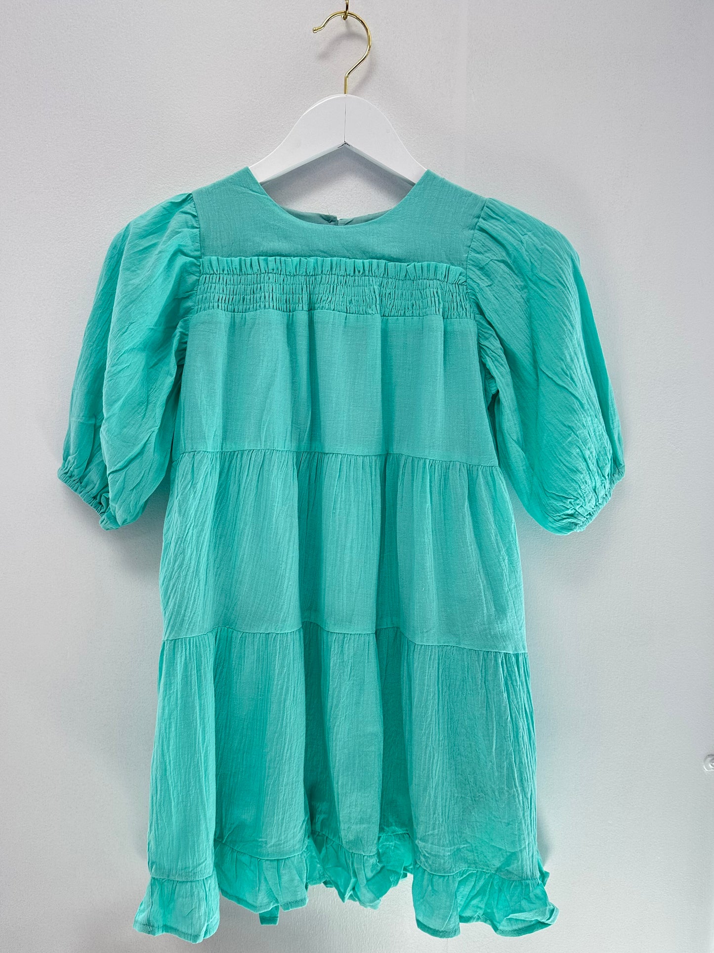 Hayden Aqua Tiered Dress