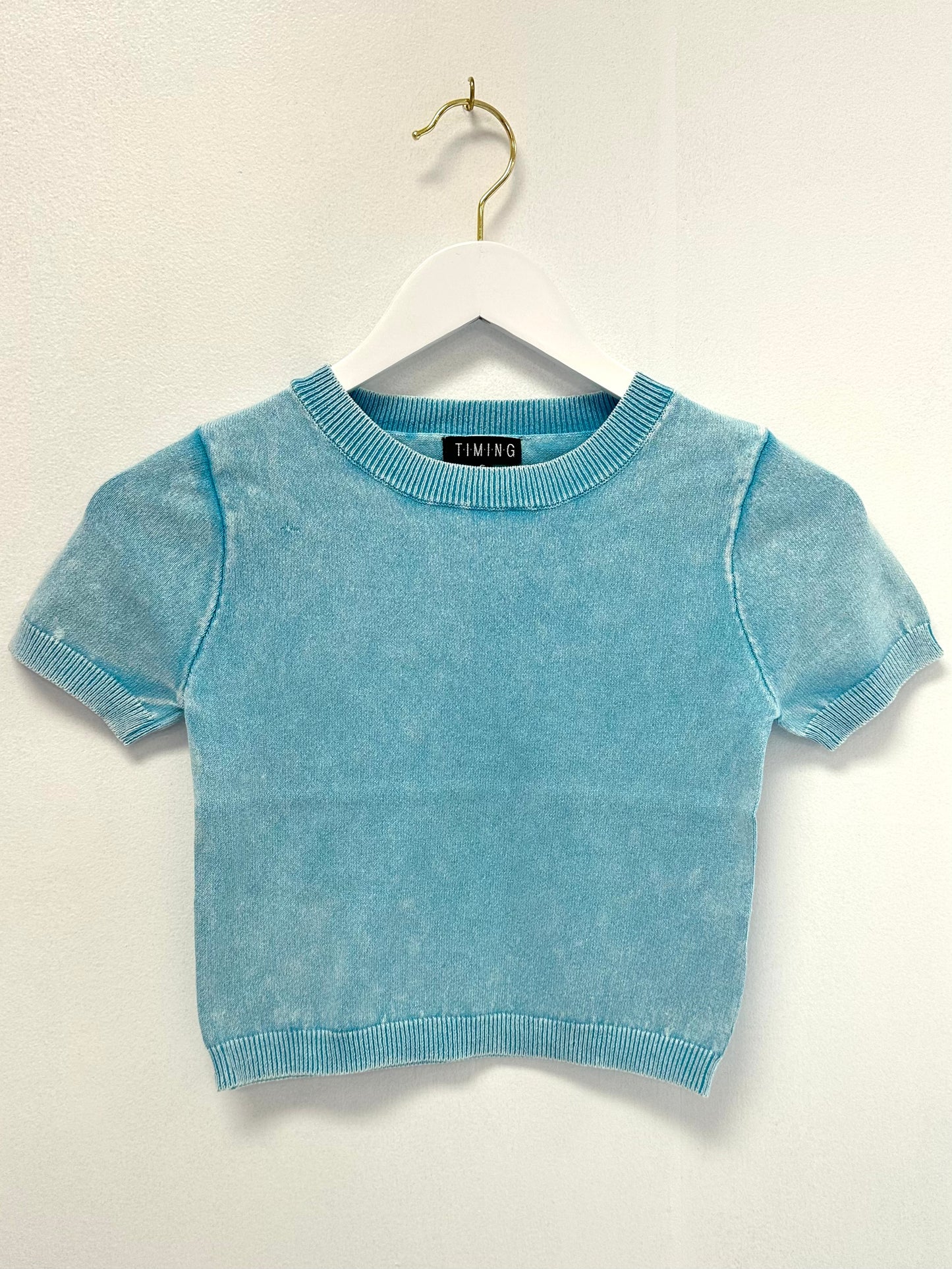 Timing Aqua Mineral Wash Sweater