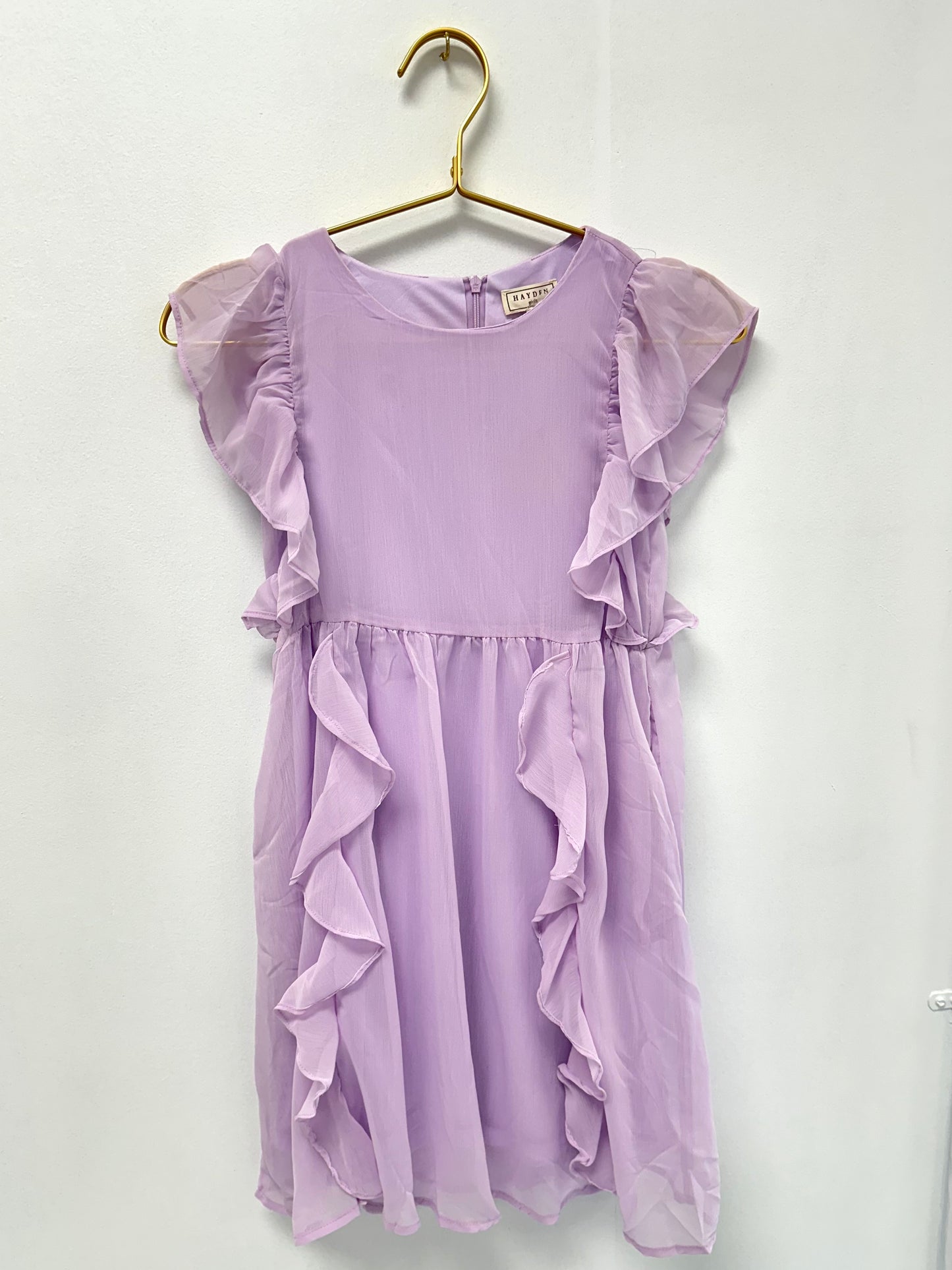 Hayden Lavender Flutter Dress