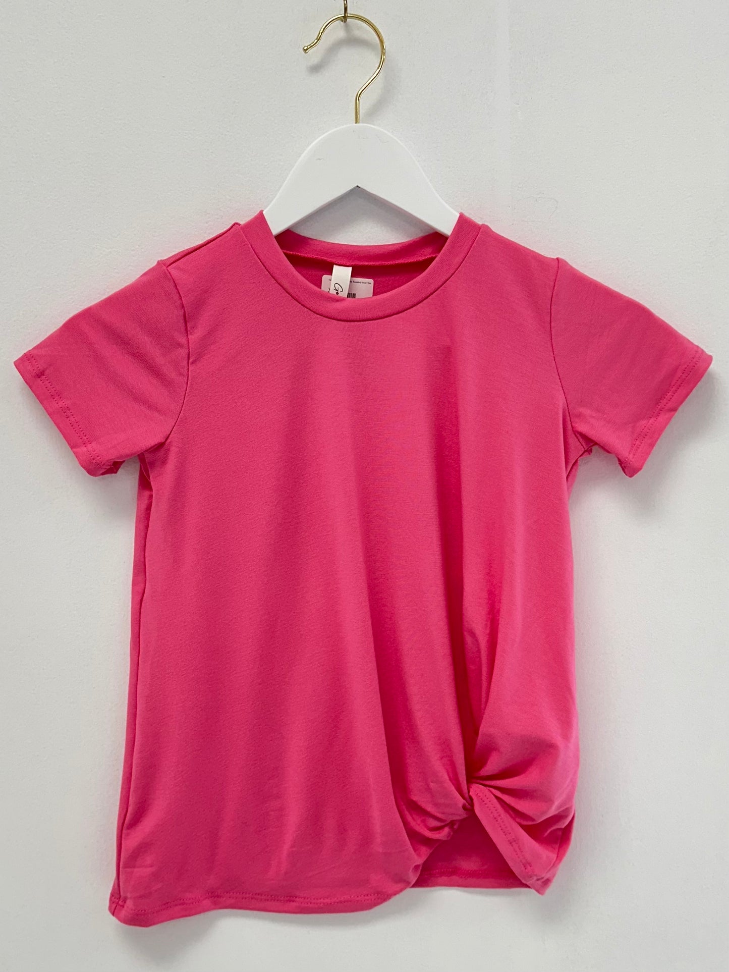 Good Girl Candy Pink Twisted Knot Tee
