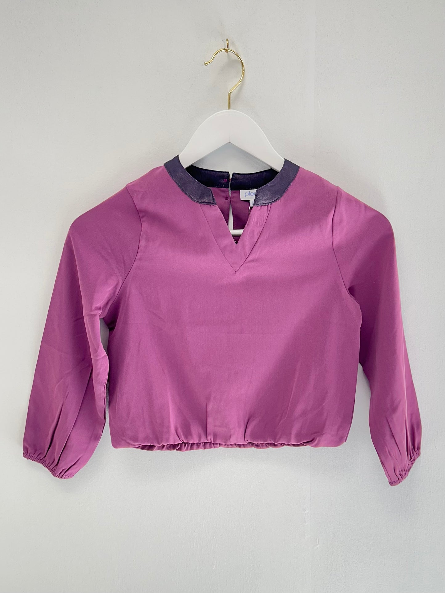 Pleat Magenta/Plum Milly Top