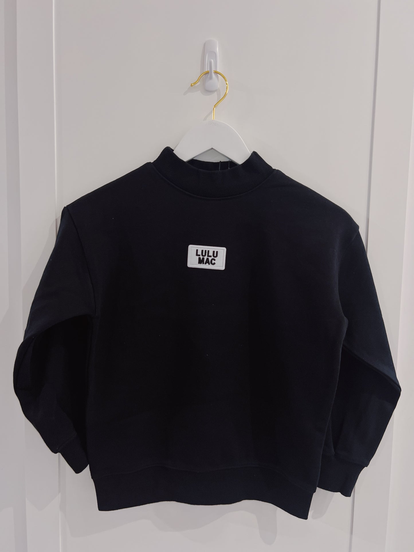 LuLu Mac Kid Terry Cloth Top- Black