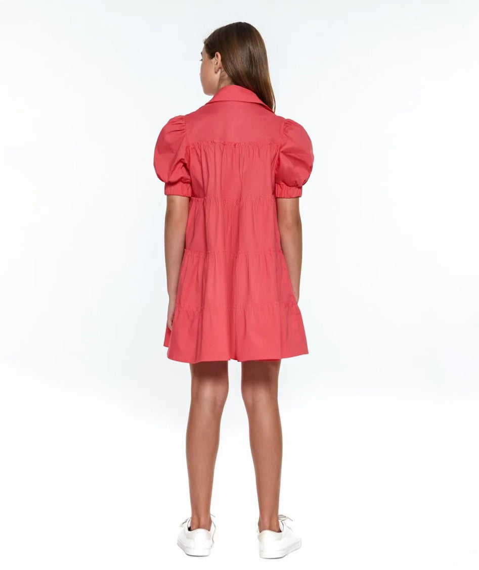 Peixoto Sunset Coral Lola Mini Dress