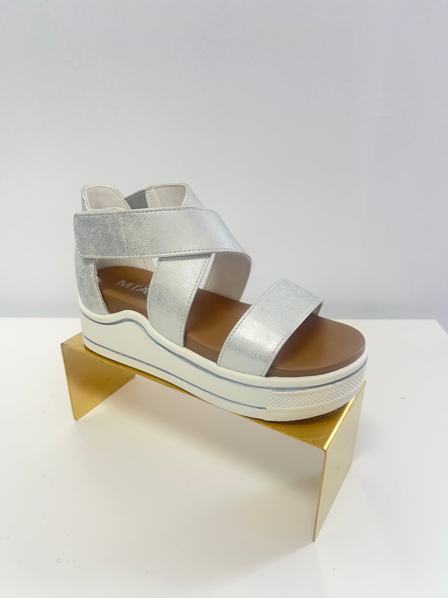 Mia White Platform Sandal