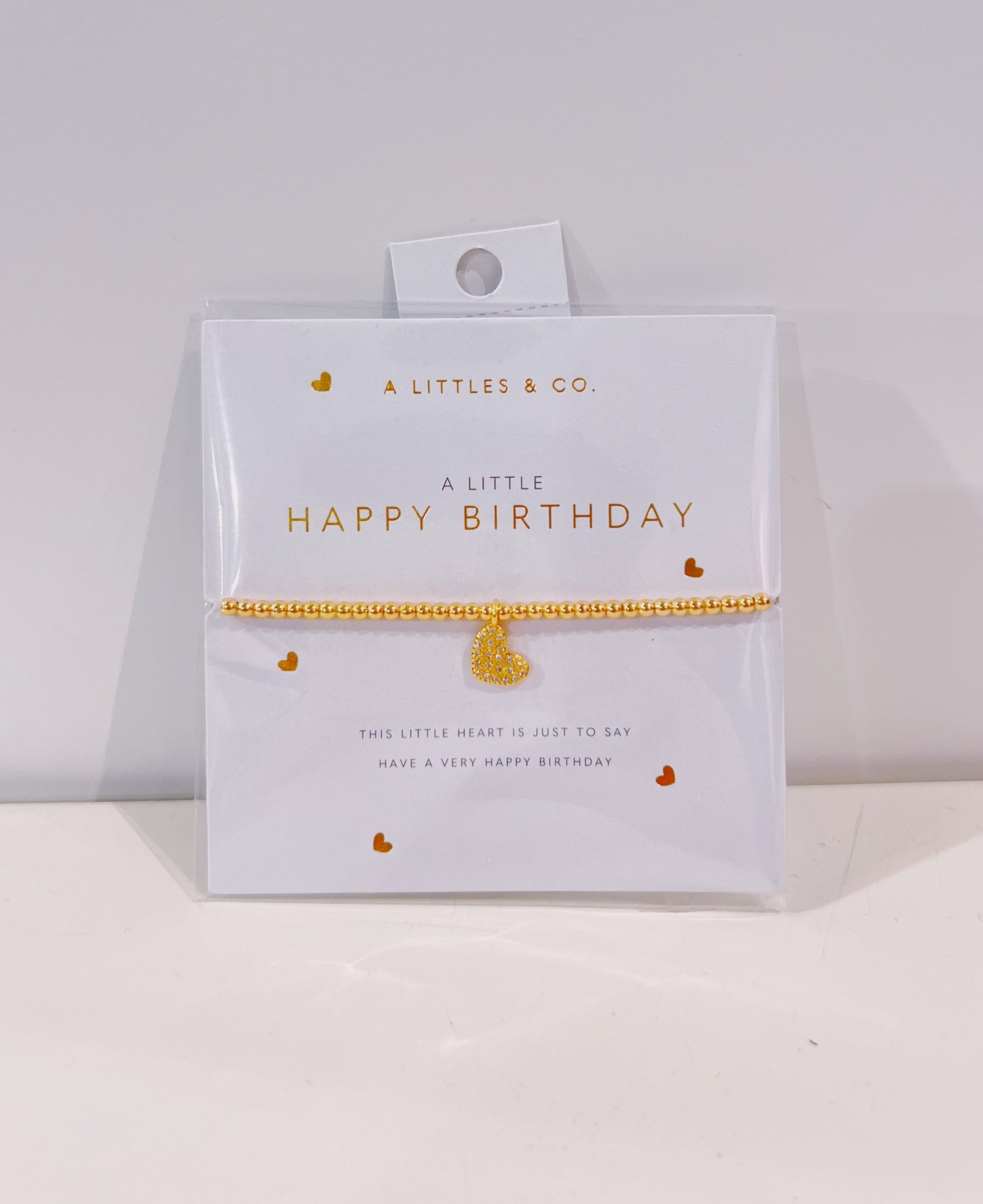 A Little Gold Happy Birthday Bracelet