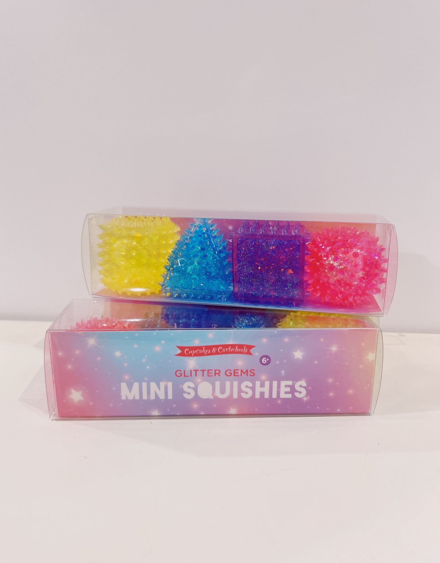 4 Mini Glitter Squishies