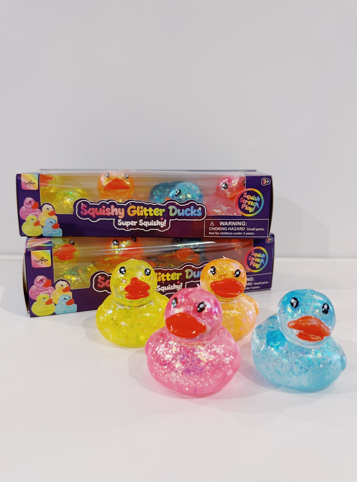 Glitter Ducks Squishy 4 Pack