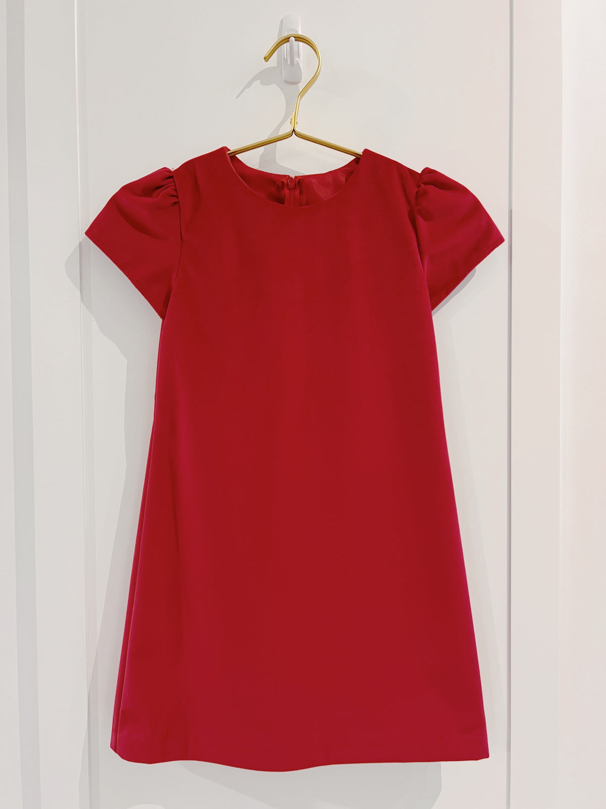 Red Velvet A-Line Dress