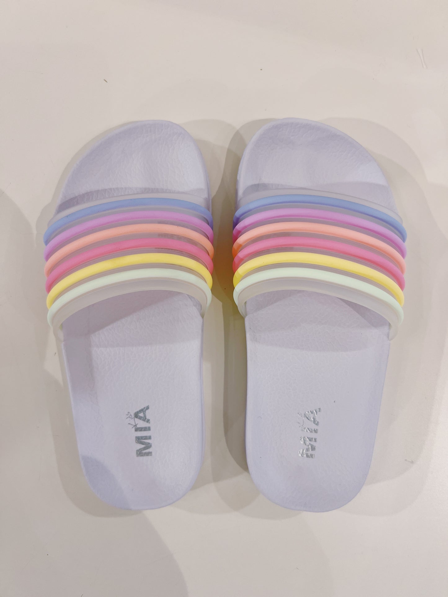 MIA Kids Jhilly White Multi Slide