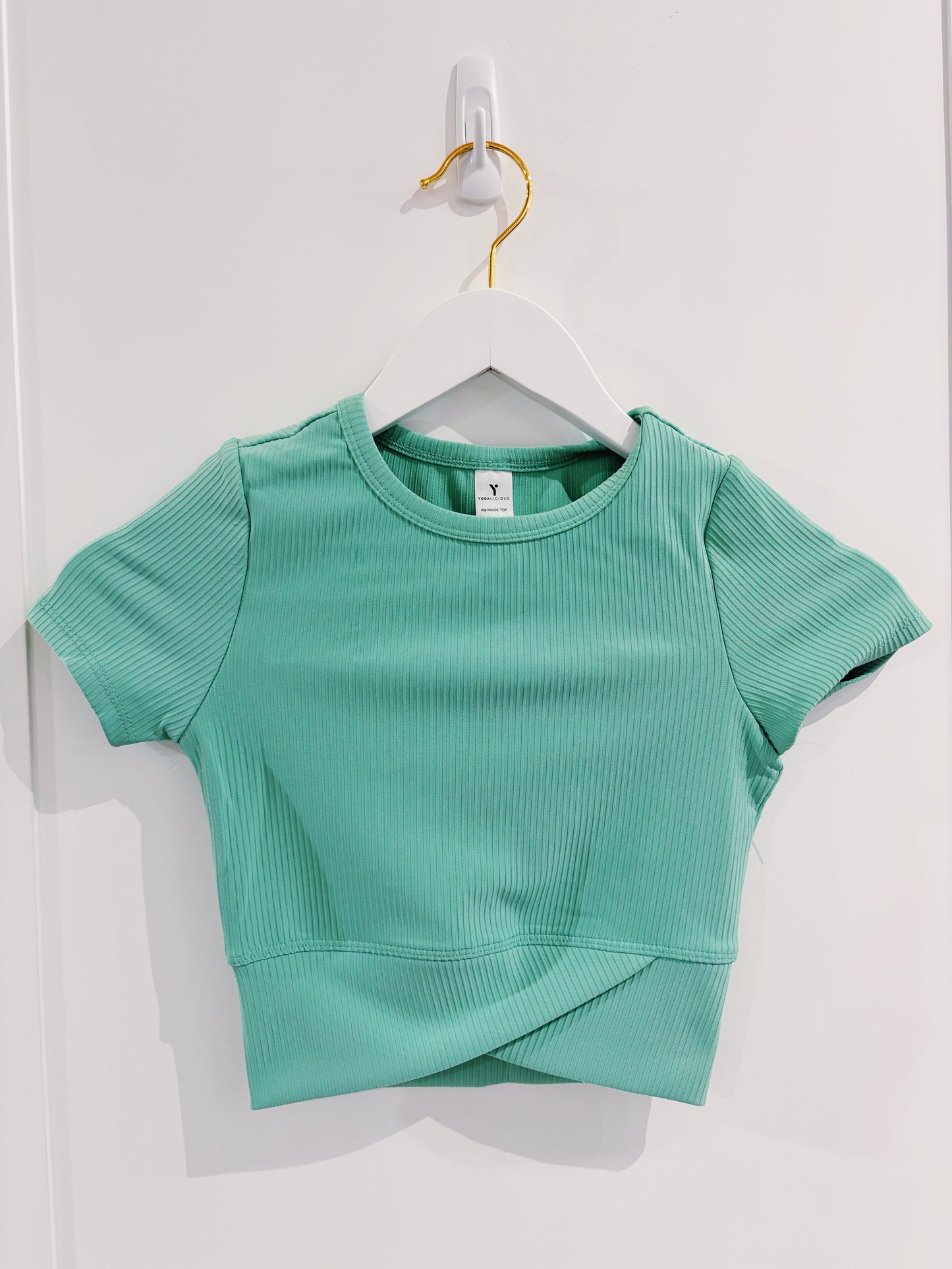Dusty Jade Green Flare S/S Crossover Legging Set