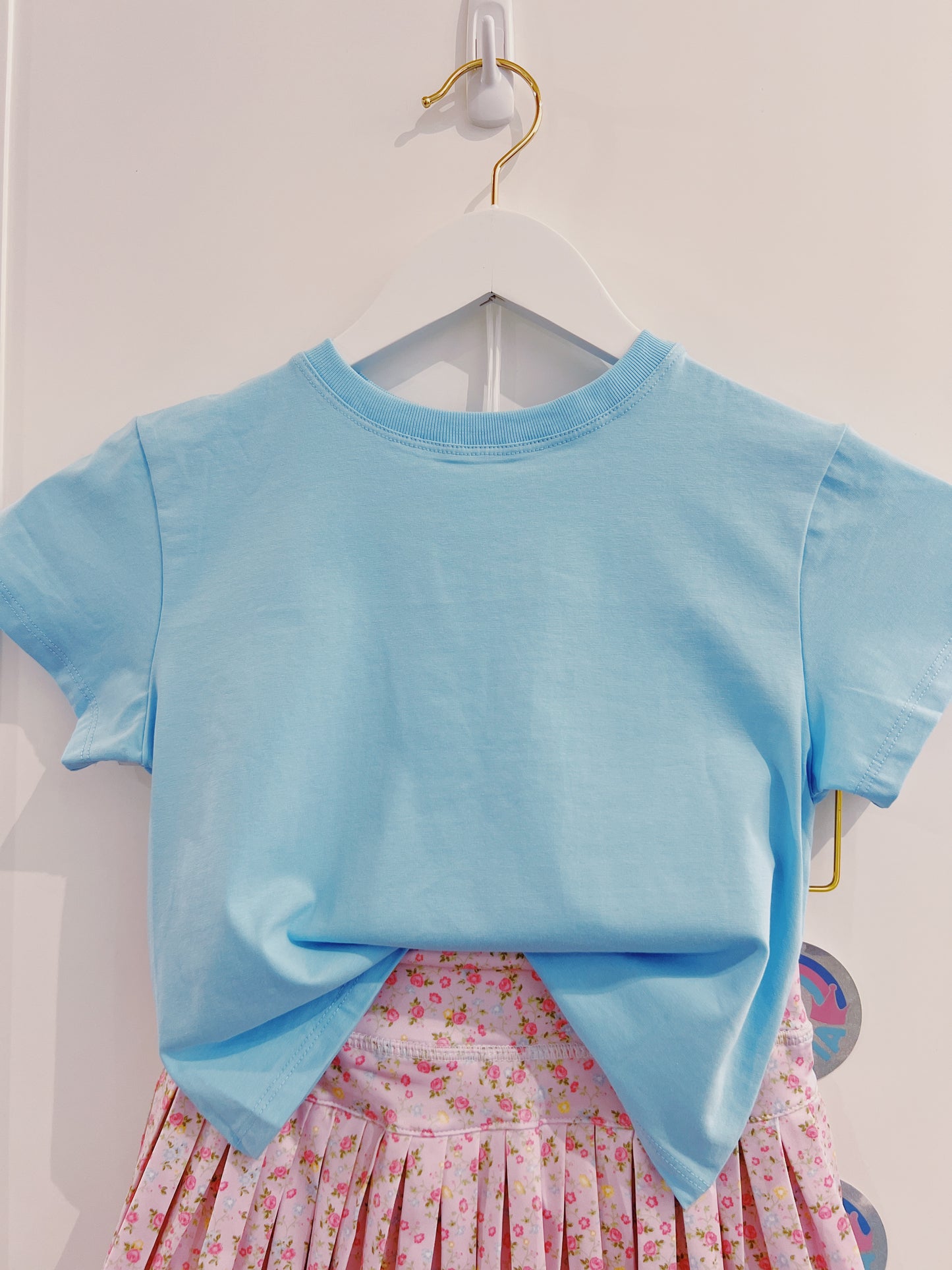 Azarhia Light Blue S/S Boxy Tee