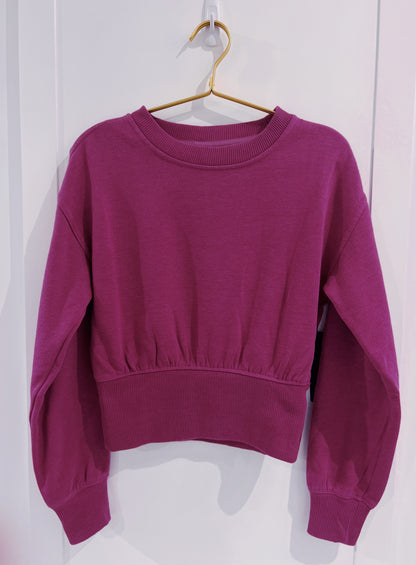Juniors Festival Fuchsia Stone Washed Pullover