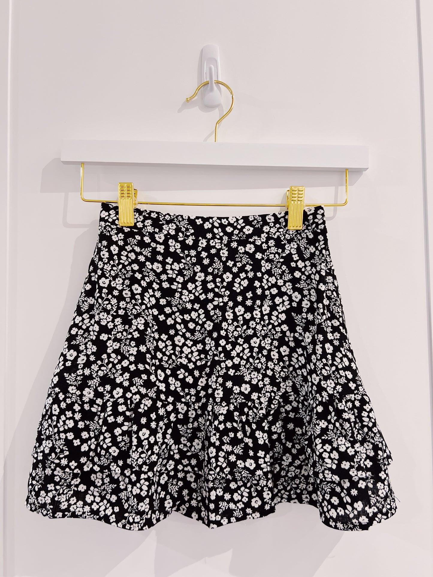 Molly Bracken Black/White Floral Skirt