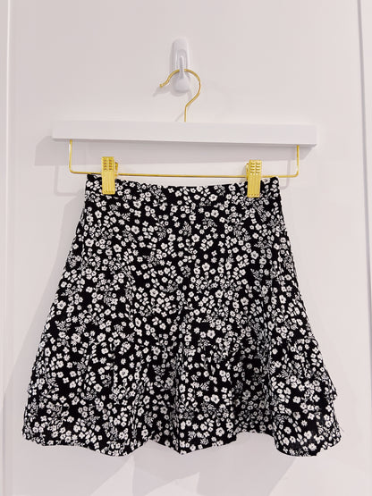 Molly Bracken Black/White Floral Skirt