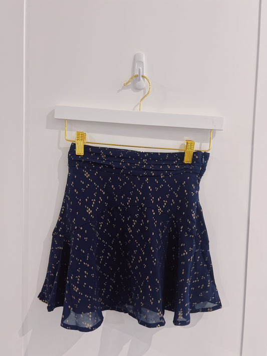 Mayoral Navy/Gold Gauze Skirt