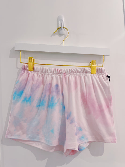 Paper Flower Tie-Dye Shorts