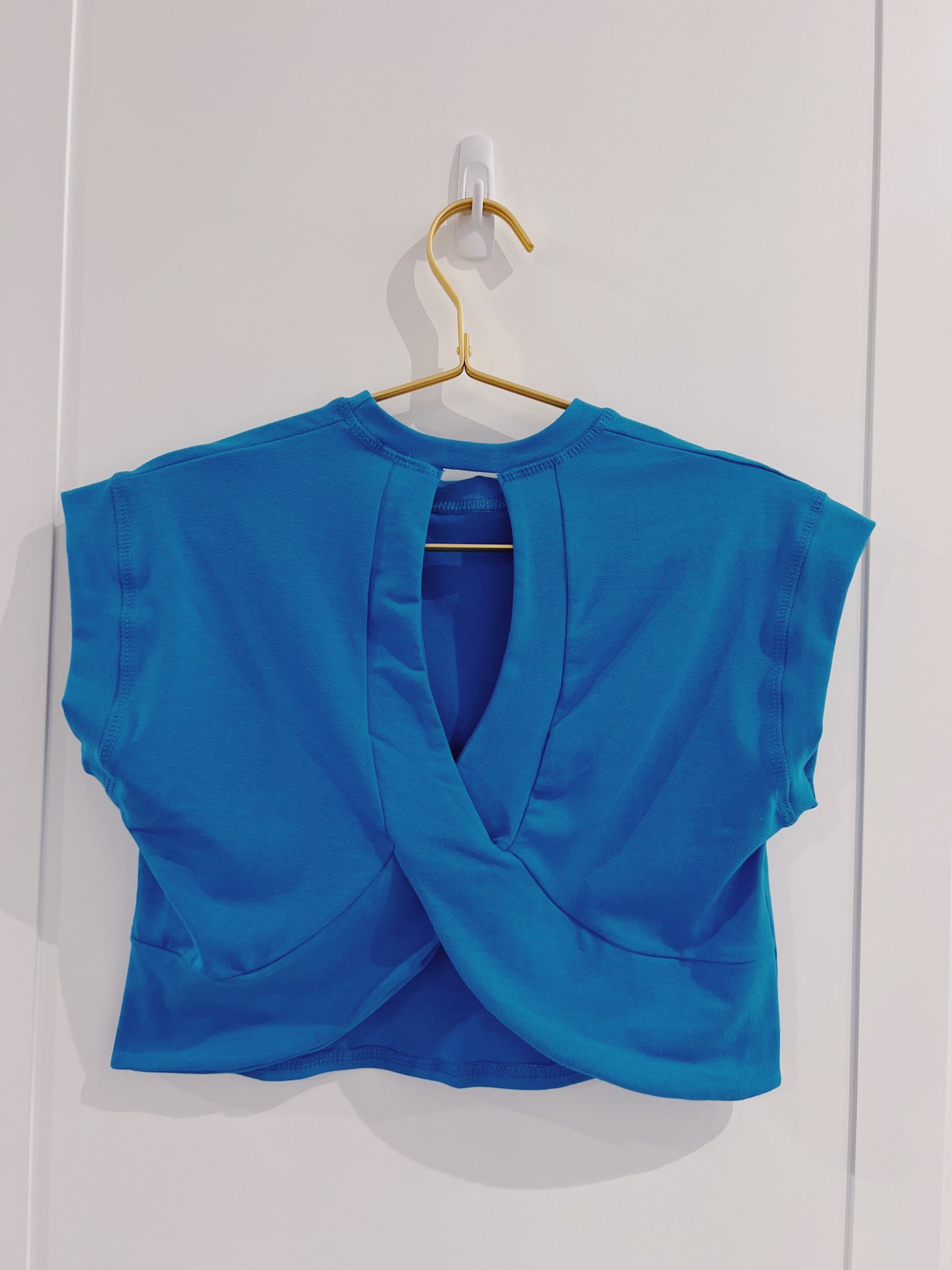 Open Back Top- Turquoise