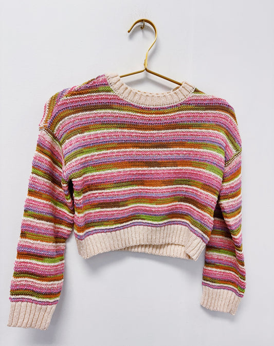Design History Natural Brown Combo L/S Top