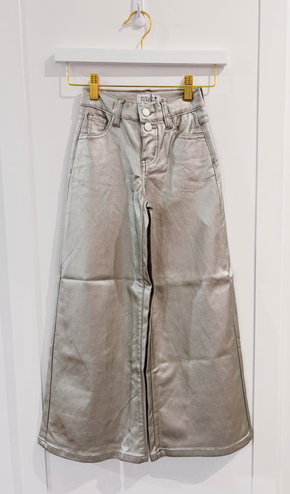 Molly Bracken Silver Woven Pants