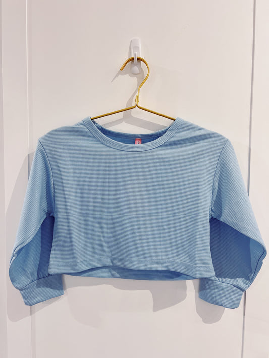 Light Blue Pullover Top