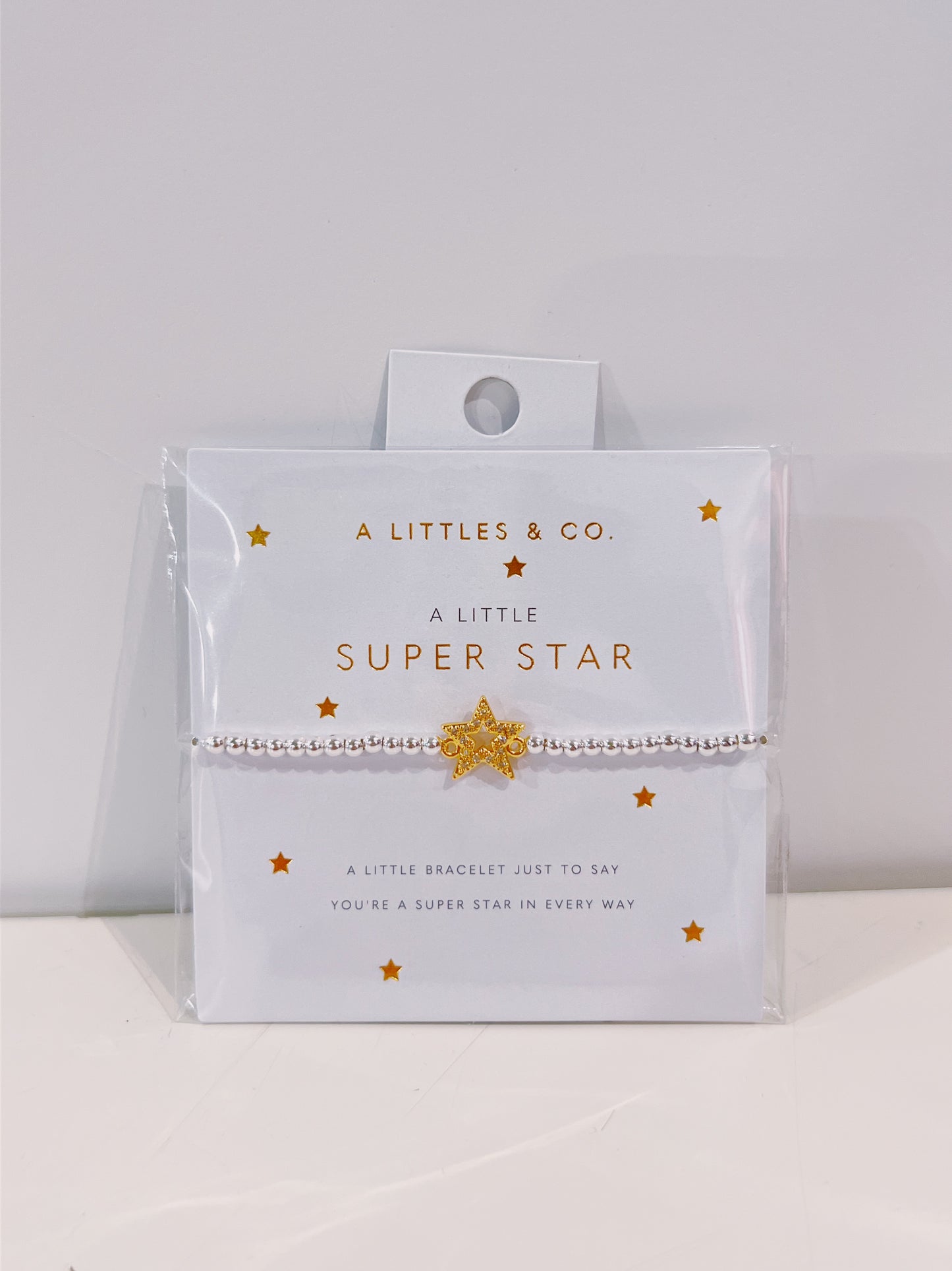 A Little Silver Super Star Bracelet