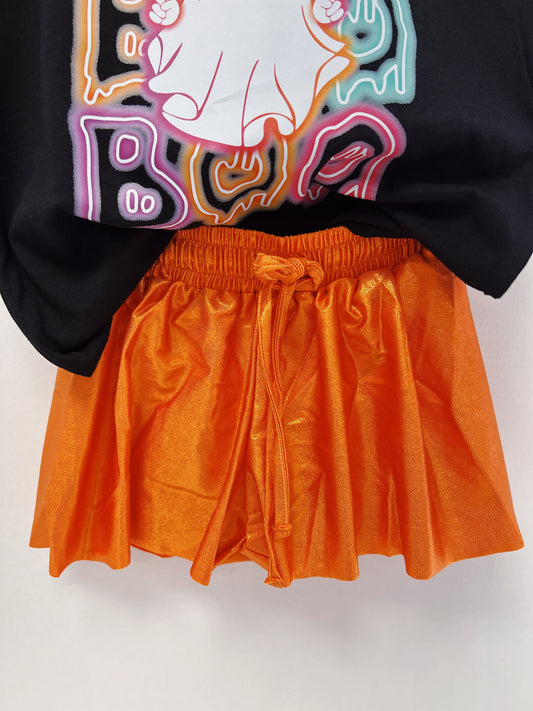 Azarhia Butterfly Shorts- Orange Shimmer