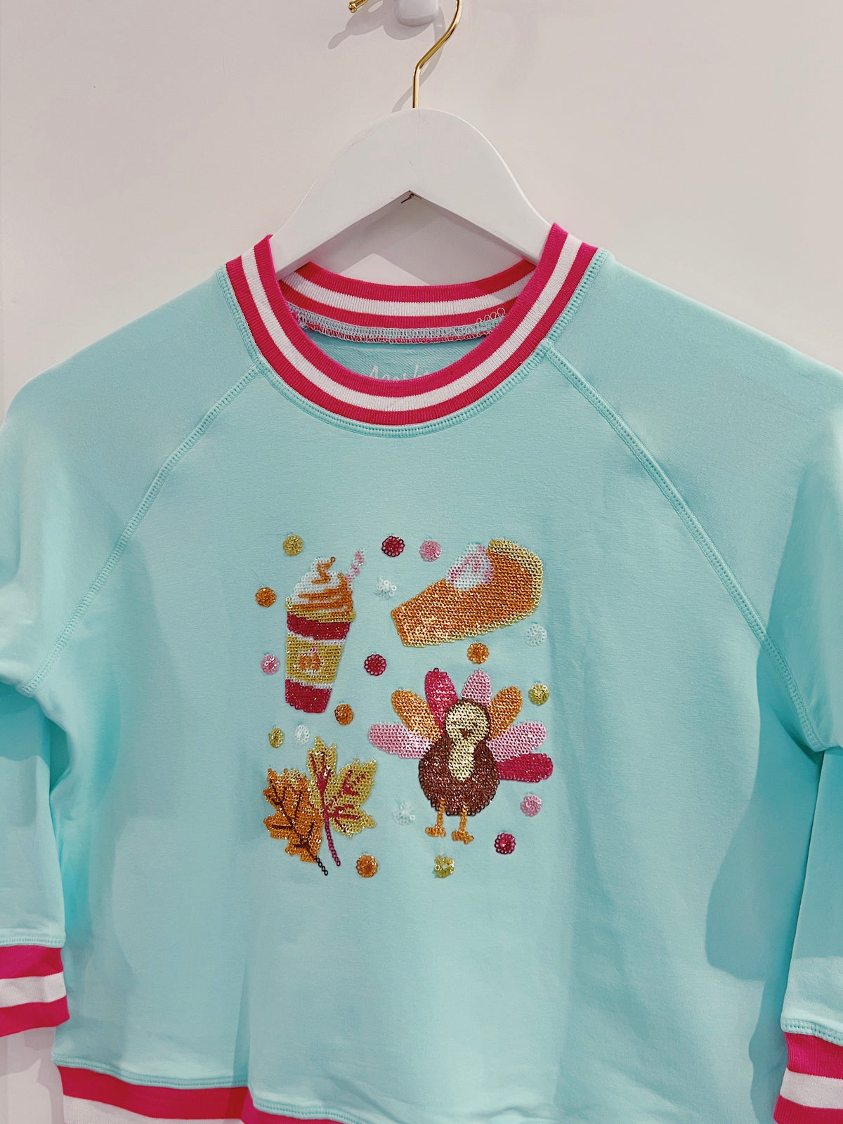Azarhia Seafoam Fall Elements Sweatshirt