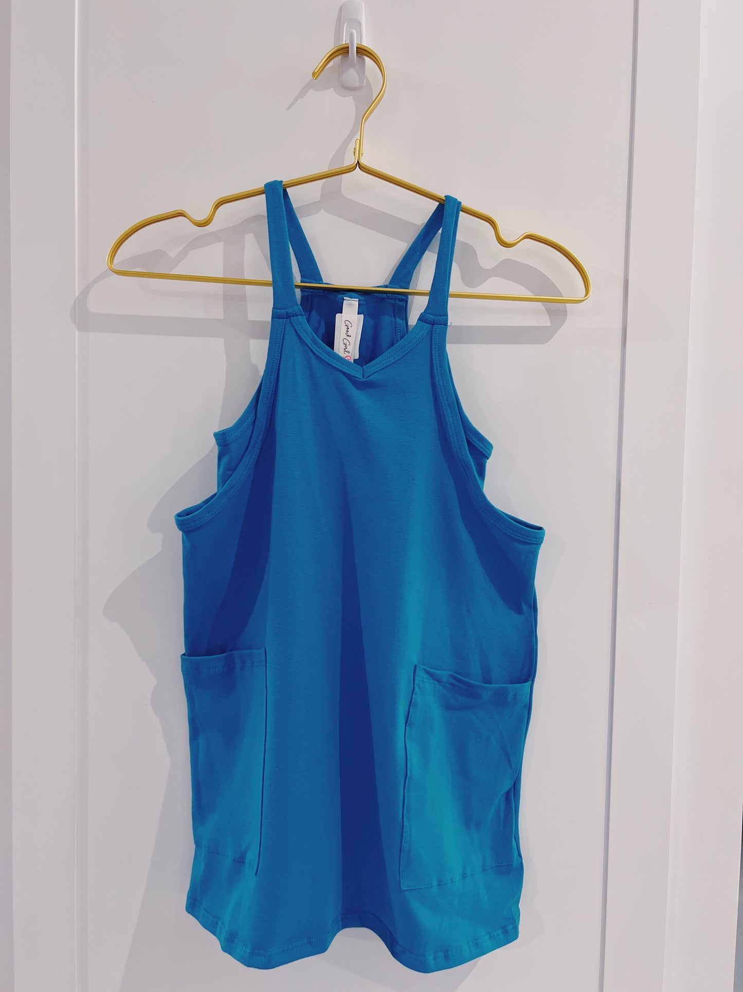Romper Dress- Turquoise