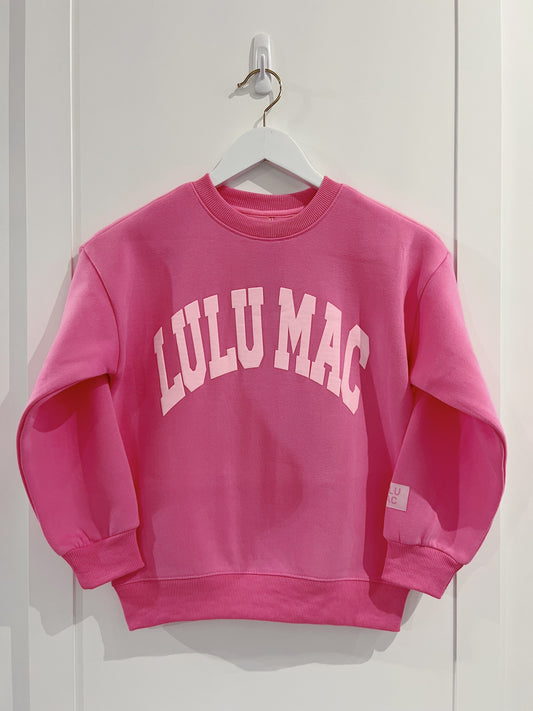 LuLu Mac Youth Pink Puff Sweatshirt