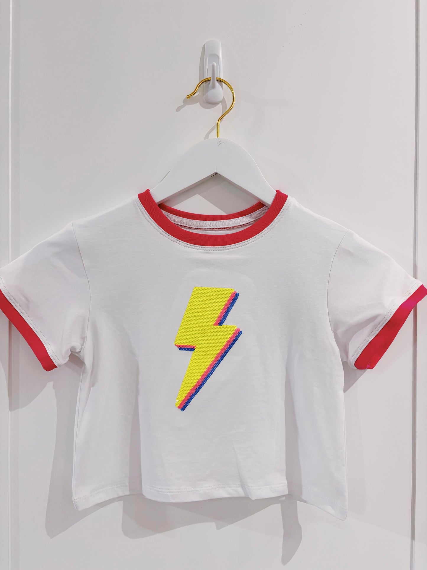 Azarhia Pink Lightening Bolt Boxy Tee