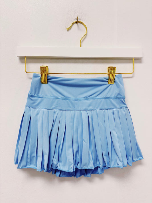 Azarhia Mini Pleated Skort- Light Blue