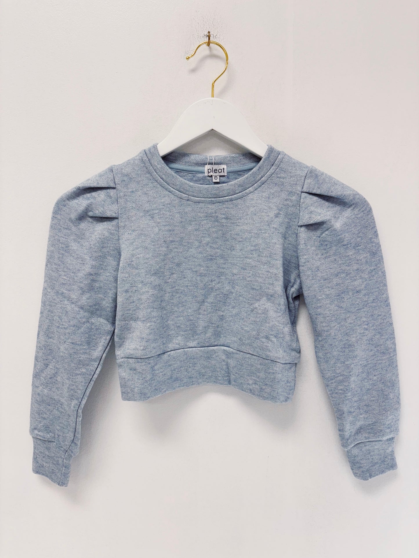 Pleat Light Blue Peyton Sweater