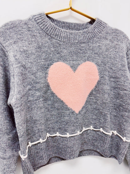 Vintage Havana Pink Heart Sweater