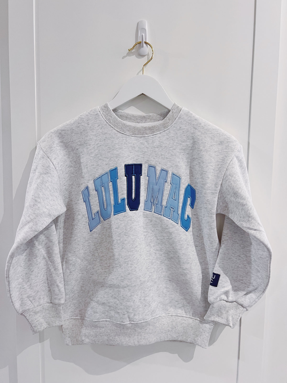 LuLu Mac Youth Heather Grey/Blue Multi Sweatshirt