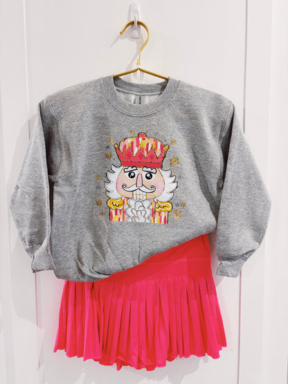 Glitter Nutcracker Graphic Sweatshirt