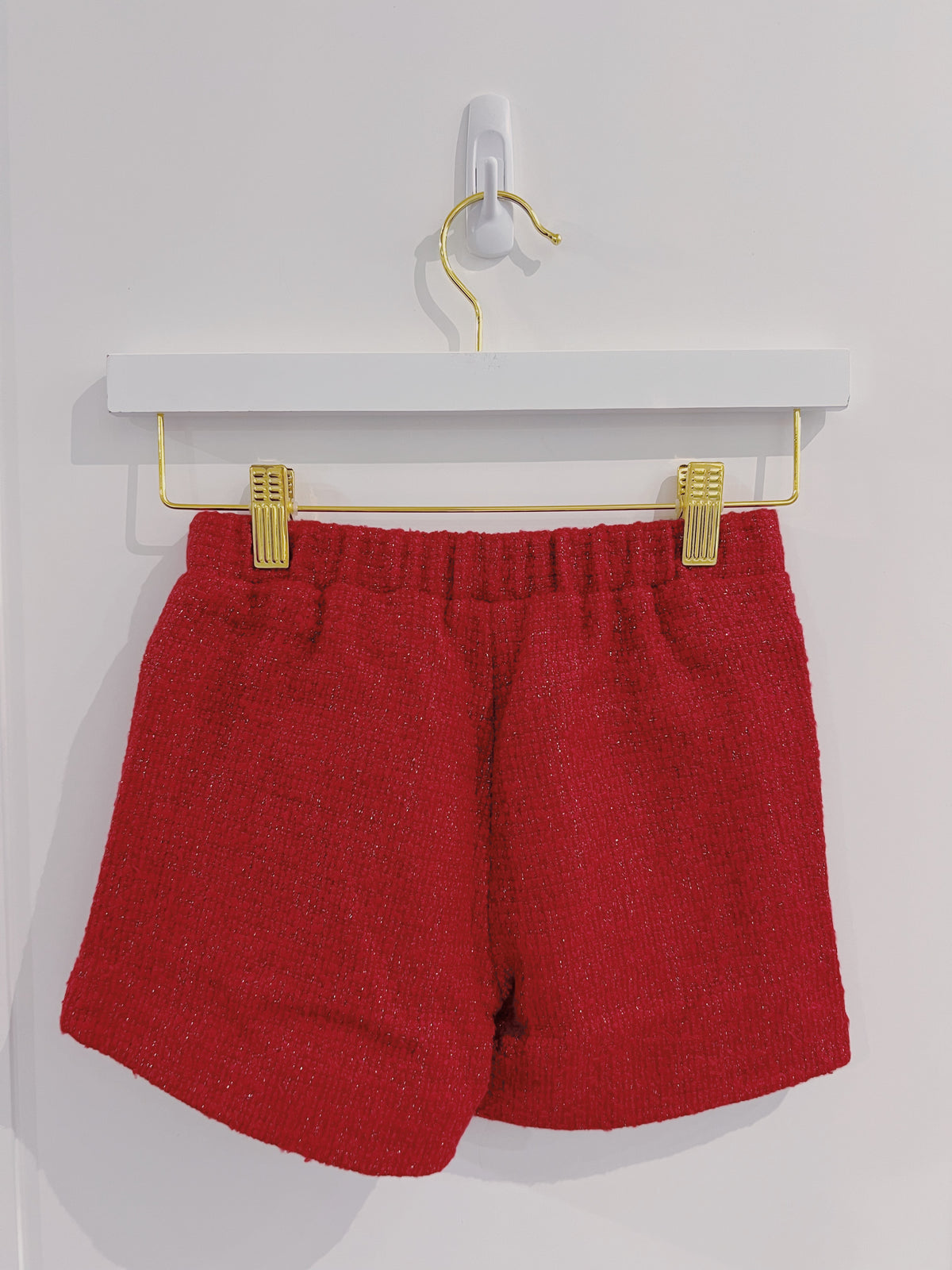 LuLu BeBe Red Tweed Skort