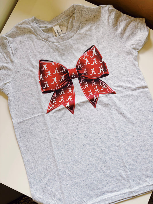 White Alabama Bows Graphic Tee