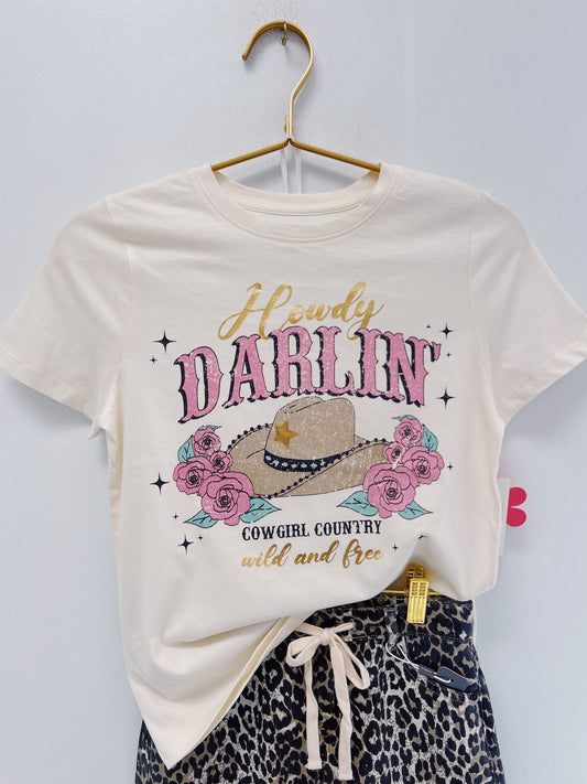Paper Flower Gardenia Howdy Darlin Tee
